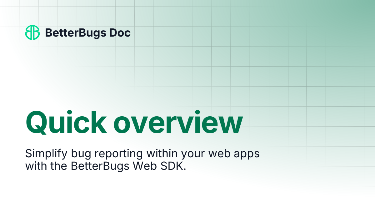 Quick overview | BetterBugs Doc